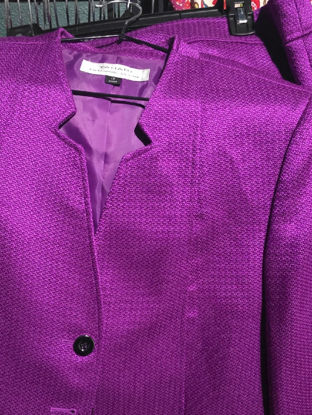 PURPLE TAHARI SUIT